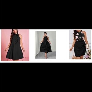SHEIN Black Midi Dress Collection
Flattering neck line. At this price get all 3!